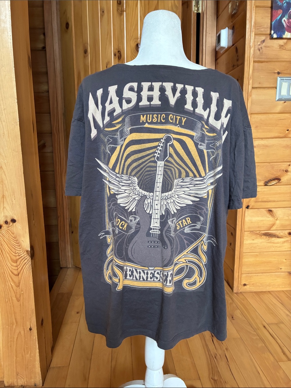 Nashville guitar country music tee
